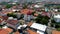 Aerial panorama of Semarang city, Java with famous Dutch colonial Blenduk church