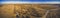 Aerial panorama of South Australian landscape.