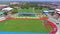 Aerial panorama of sports stadium