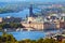 Aerial panorama of Stockholm, Sweden