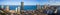 Aerial panorama Sunny Isles Beach and Atlantic Ocean