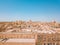 Aerial panorama sunrise photo - Ancient capital city of Valletta