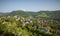 Aerial panorama of Szczawnica village, Poland