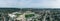 Aerial panorama of Tim Horton Stadium in Hamilton, Ontario, Canada