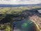 Aerial panorama town of Ahtopol, Bulgaria