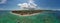 Aerial panorama from Toya Pakeh Harbour on Nusa Penida Bali Indonesia