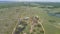 Aerial panorama of typical landscape with meadows, lagoons and forests in the Pantanal Wetlands, Mato Grosso, Brazil