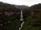 Aerial panorama view of Bogota river canyon waterfall Salto del Tequendama in Soacha Cundinamarca Colombia South America
