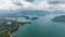 Aerial panorama view on Cheow Lan Lak in Thailand