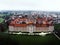 Aerial panorama view of former baroque Benedictine Abbey monastery cloister in Wiblingen Ulm Baden Wurttemberg Germany