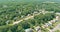 Aerial panorama view residential neighborhood complex, in American town, in Monroe New Jersey US