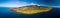 Aerial panorama of the west coast of Maui