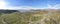 Aerial panorama of Zhrebchevo Reservoir, Bulgaria