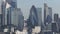 Aerial panoramic cityscape view of London and the River Thames, England