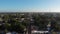 Aerial panoramic footage of town in tropical forest. Valladolid, Mexico