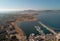 Aerial panoramic photography La Manga del Mar Menor