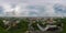 Aerial panoramic shot of Hanover old city centre