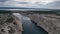 Aerial panoramic video with Maslenica bridge in Croatia