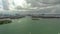 Aerial panoramic video Miami Beach Biscayne Bay