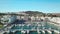 Aerial panoramic view of beautiful `Puerto de la Duquesa` in MANILVA- Malaga