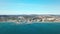 Aerial panoramic view of beautiful `Puerto de la Duquesa` in MANILVA- Malaga