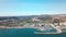 Aerial panoramic view of beautiful `Puerto de la Duquesa` in MANILVA- Malaga