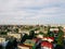 Aerial Panoramic View Of Bucharest City