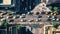 Aerial Panoramic View Of A Bustling City Street With Lots Of People And Cars : Bird\\\'s Eye (Generative AI)