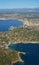 Aerial Panoramic View of Cannes City, Marina & Coast France