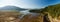 Aerial Panoramic View of Harrison River in Fraser Valley