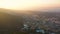 Aerial panoramic view of Izmir town, Turkey.