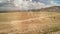 Aerial panoramic view of Kayenta and surrounding countryside, USA