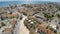 Aerial panoramic view of Larnaca city, Cyprus from quadrocopter camera