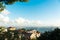 Aerial panoramic view of Lisbon, Portugal. Drone photo of the Lisbon old town skyline. Historical district in capital city of