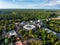 Aerial panoramic view of Lithuanian resort Druskininkai