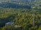 Aerial panoramic view of Lithuanian resort Druskininkai