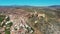 Aerial panoramic view of Mesones de Isuela in Aragon, Spain