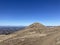 Aerial panoramic view of San Francisco Bay Area from hiking trail leading to MIssion Peak during fall season