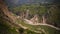 Aerial panoramic view to Colca canyon , Peru