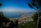 Aerial panoramic view to Jounieh city and bay, Lebanon