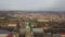 Aerial panoramic view to St. Vitus Cathedral in Prague