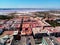 Aerial panoramic view of Torrevieja and Las Salinas. Spain