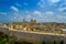 Aerial panoramic view of the town of Mdina fortress. The silent city