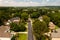 Aerial Panoramic view of an upscale suburbs in USA