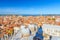 Aerial panoramic view of Venice city historical centre