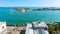 Aerial panoramic view of Venice, Italy