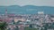 Aerial panoramic view of Vienna city timelapse from the Schonbrunn tiergarten