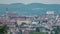 Aerial panoramic view of Vienna city timelapse from the Schonbrunn tiergarten