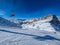 Aerial panoramic winter landscape in Swiss Alps, famous Engelgerg - Titlis ski resort, Switzerland