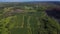 Aerial of a Papaya plantation in big island, hawaii. 4K AERIAL video footage.